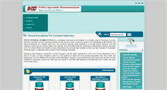 Desktop Screenshot of prithviayurvedic.com